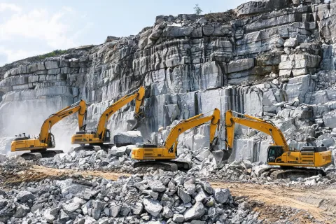 Quarry excavator fleet case study